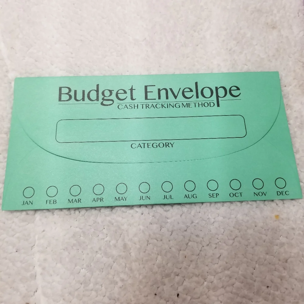 20 multicolored Budget Envelopes